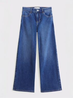 ABERCROMBIE KIDS Girls’ High Rise Wide Leg Jeans